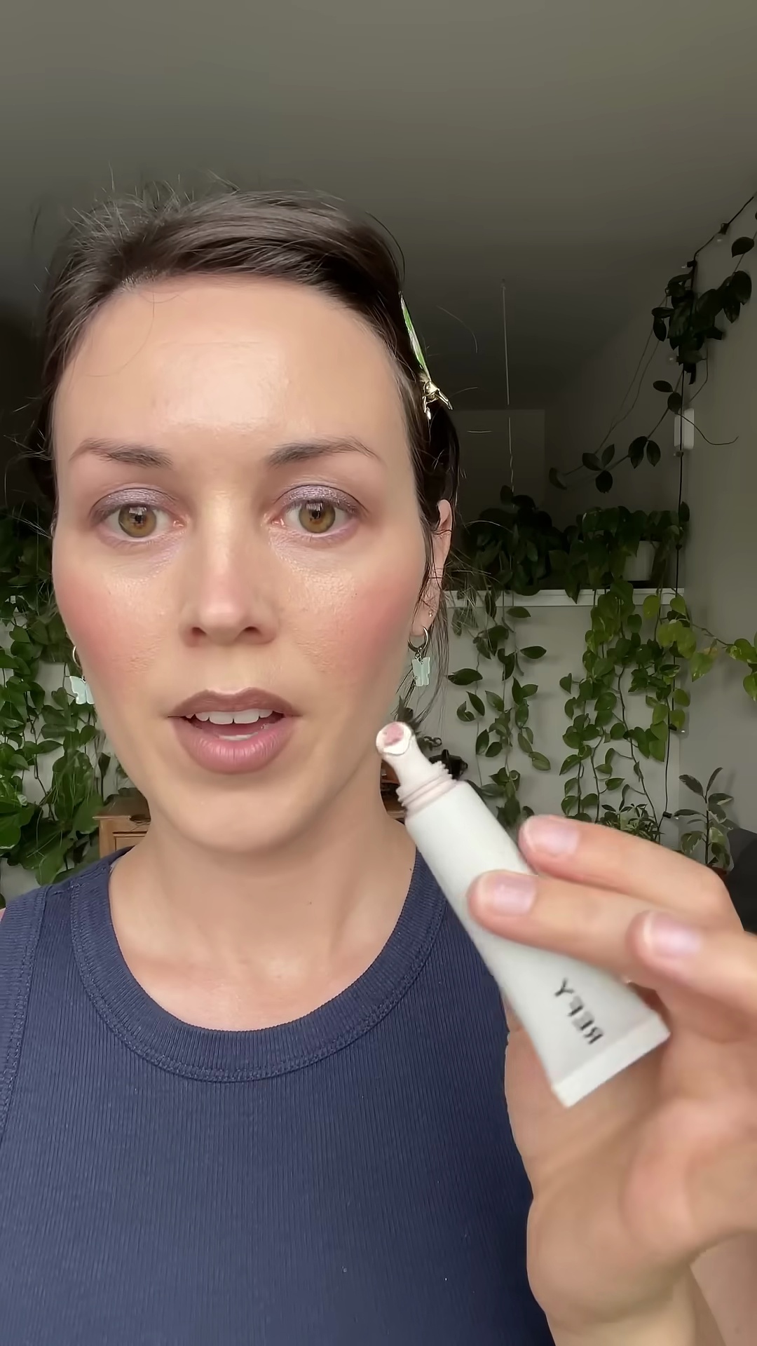 Completed lip look with MAC Stone liner and Rei Rosewood gloss