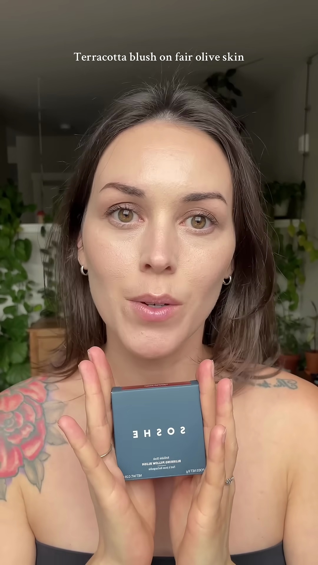 Copper Spice blush compact from Soshe Beauty showing warm terracotta color