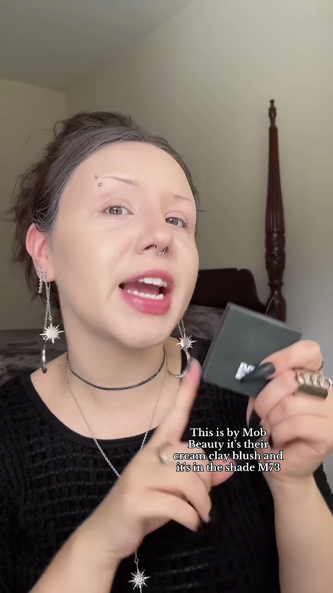 Mau Beauty cream clay blush compact in shade M73 showing the product