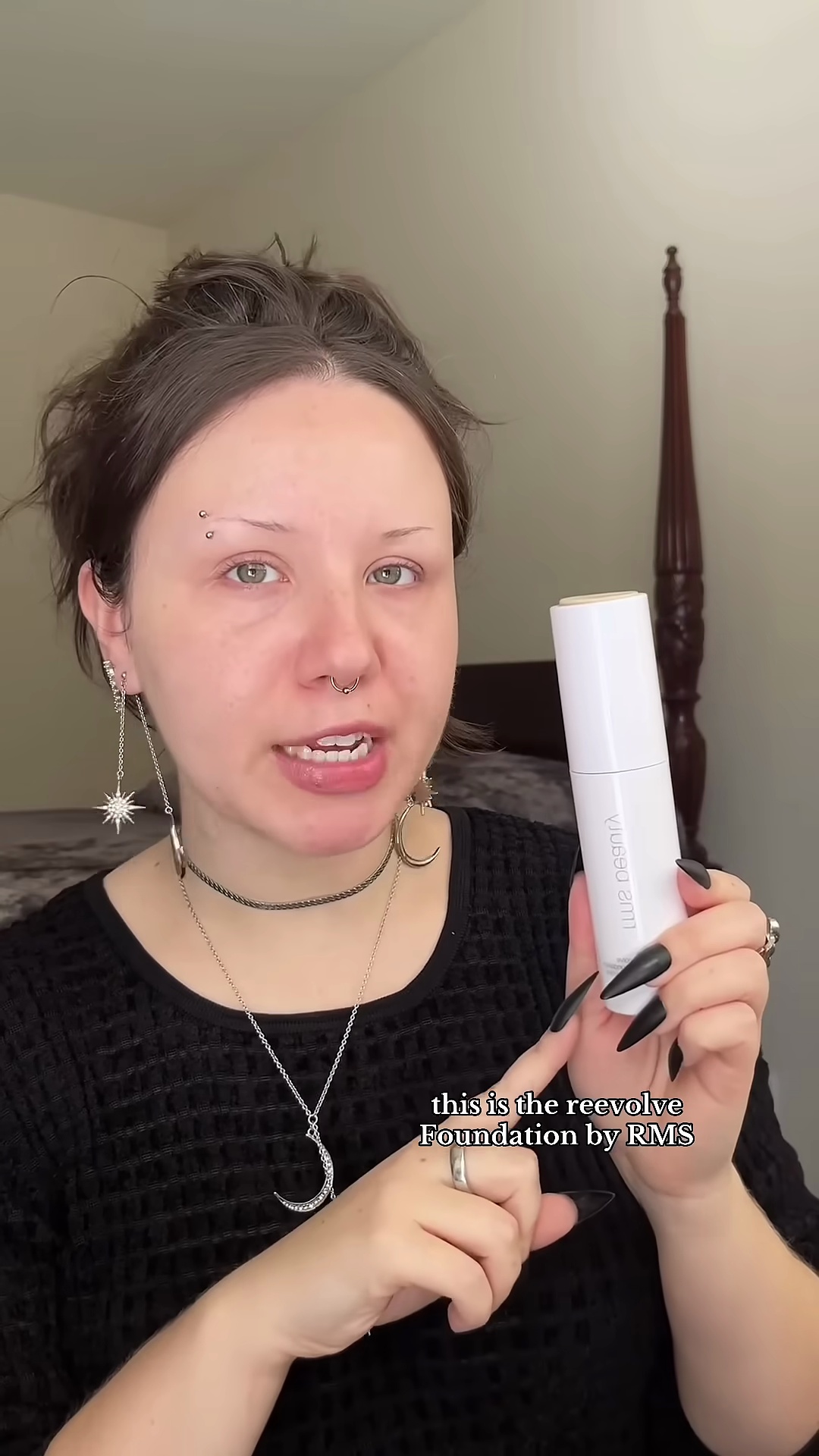 RMS Beauty Ree Evolve Foundation in lightest shade showing refillable compact