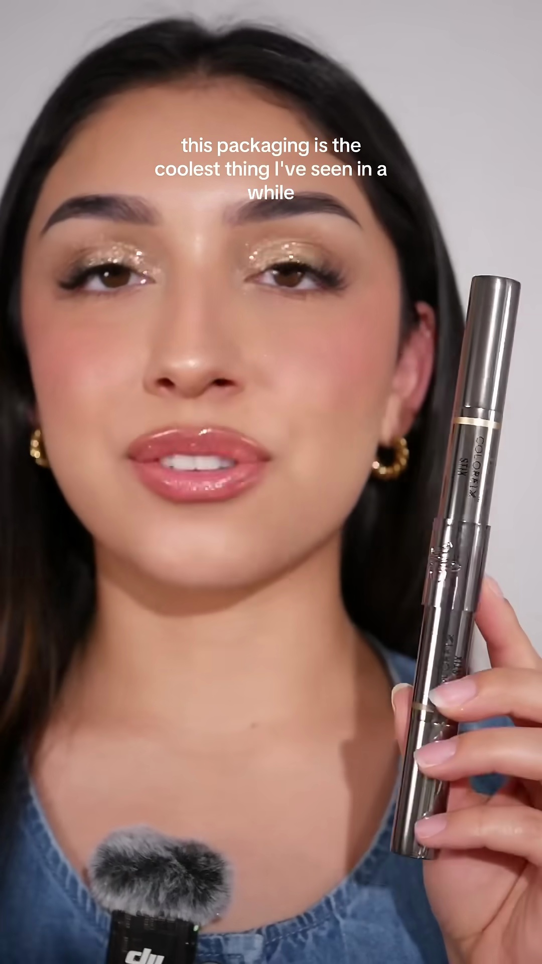 Complete eye makeup look using Danessa Myricks Colorfix Stix showing comfortable wear and intense sparkle